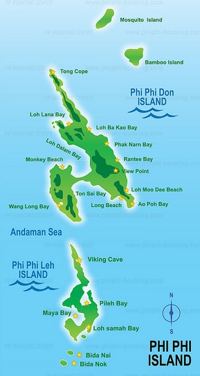 Koh Phi Phi - Mapa2